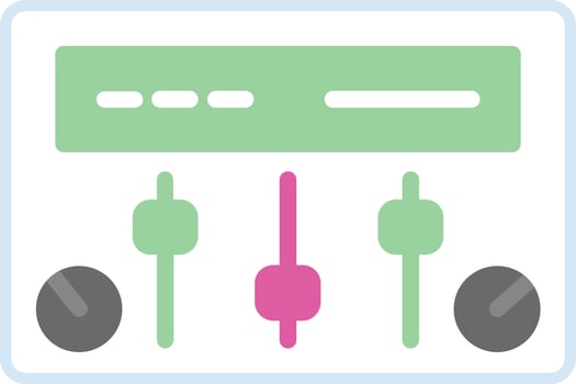 Control Panel Flat Icon vector
