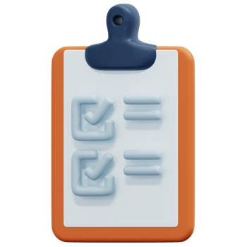 clipboard 3d render icon illustration png