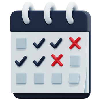 calendar 3d render icon illustration png
