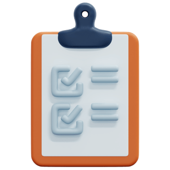 clipboard 3d render icon illustration png