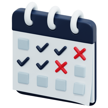calendar 3d render icon illustration png