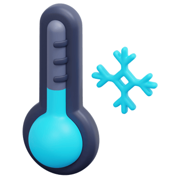 cold 3d render icon illustration png