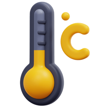 temperature 3d render icon illustration png
