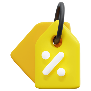 price tag 3d render icon illustration png