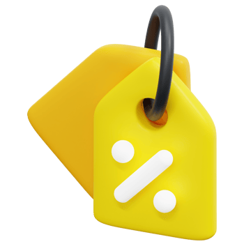 price tag 3d render icon illustration png