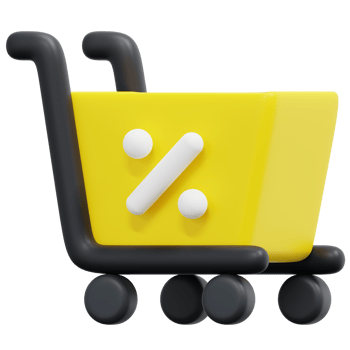 shopping 3d render icon illustration png