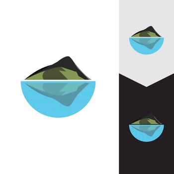 Mountain icon Logo Template Vector illustration design