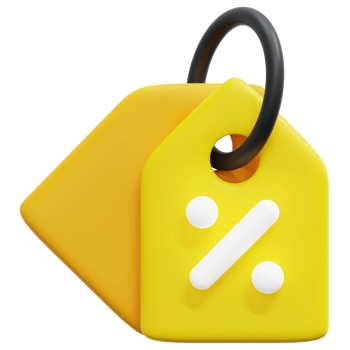 price tag 3d render icon illustration png