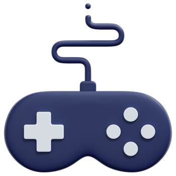 joystick 3d render icon illustration png