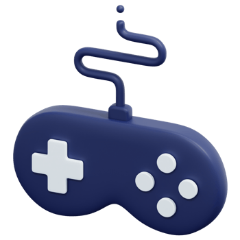 joystick 3d render icon illustration png