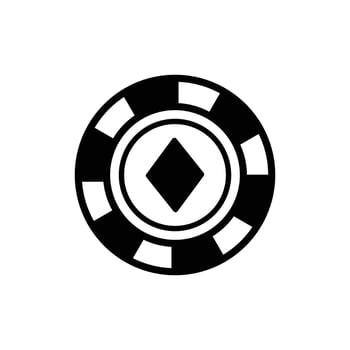 poker chip icon vector desgin template