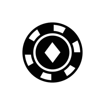 poker chip icon vector desgin template