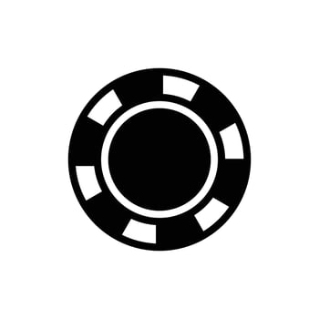 poker chip icon vector desgin template