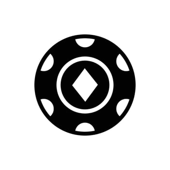 poker chip icon vector desgin template