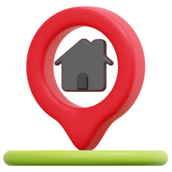 home 3d render icon illustration png