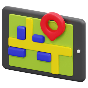 navigation 3d render icon illustration png