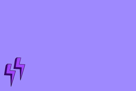 Purple Background wallpaper with lightning Illustration hand drawn cartoon vector