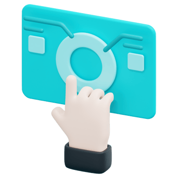 interactive 3d render icon illustration png