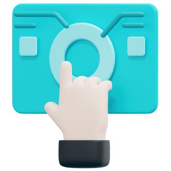 interactive 3d render icon illustration png