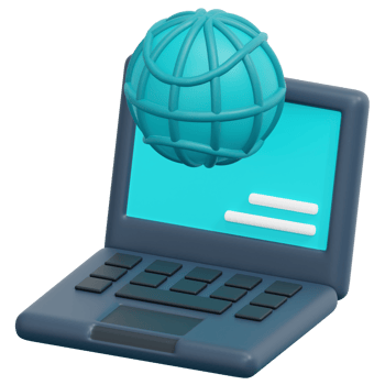 online education 3d render icon illustration png