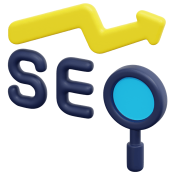 seo 3d render icon illustration png