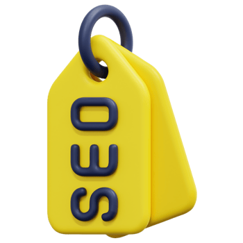 seo tag 3d render icon illustration png