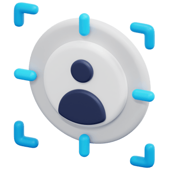 targeted marketing 3d render icon illustration png