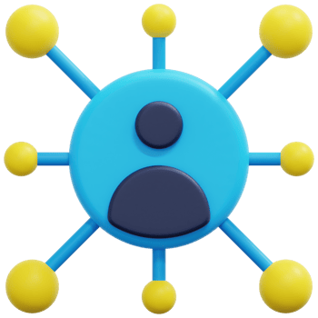 social media 3d render icon illustration png