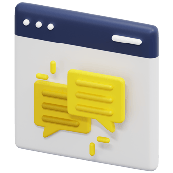 feedback 3d render icon illustration png