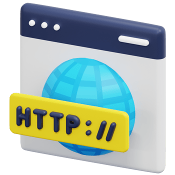 website 3d render icon illustration png