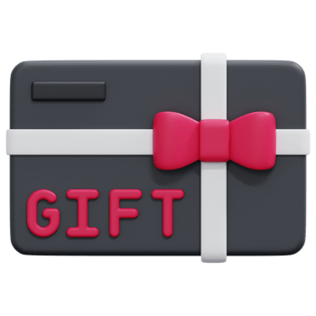 gift card 3d render icon illustration png