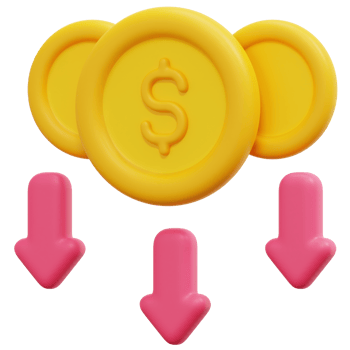 low price 3d render icon illustration png