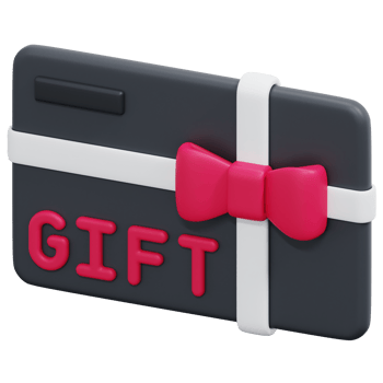 gift card 3d render icon illustration png