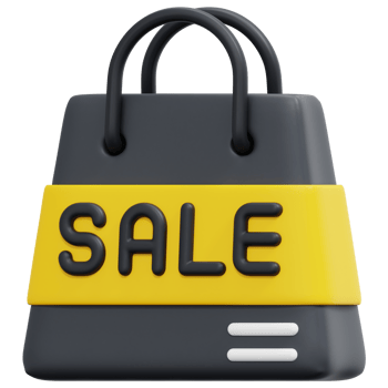 sale 3d render icon illustration png