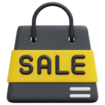 sale 3d render icon illustration png