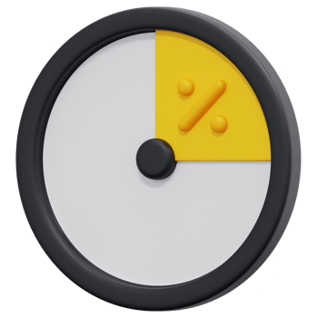 time 3d render icon illustration png