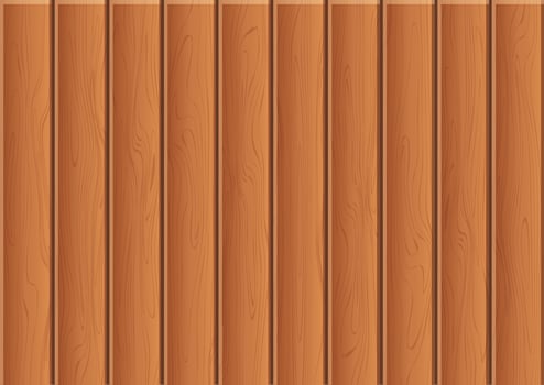 Realistic Wooden texture floor background vector illustration