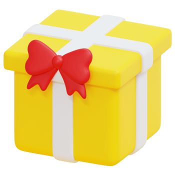 gift box 3d render icon illustration png
