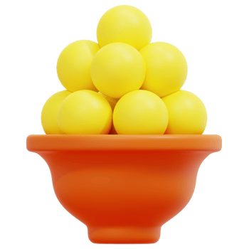 laddu 3d render icon illustration png