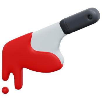 knife 3d render icon illustration png