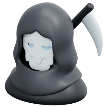 reaper 3d render icon illustration png