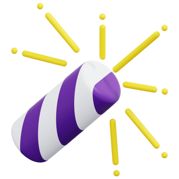 fireworks 3d render icon illustration png