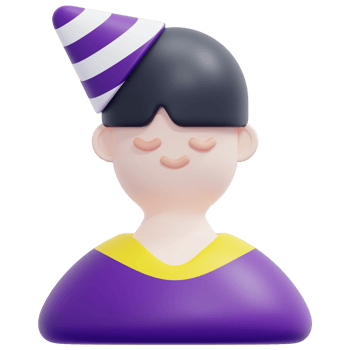 boy 3d render icon illustration png