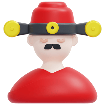 god of wealth 3d render icon illustration png