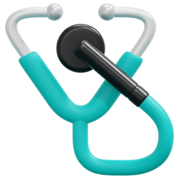 stethoscope 3d render icon illustration png
