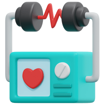 defibrillator 3d render icon illustration png