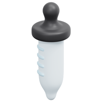 eyedropper 3d render icon illustration png
