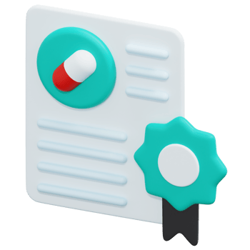 certificate 3d render icon illustration png