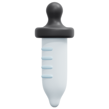eyedropper 3d render icon illustration png