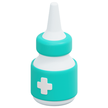 nasal spray 3d render icon illustration png